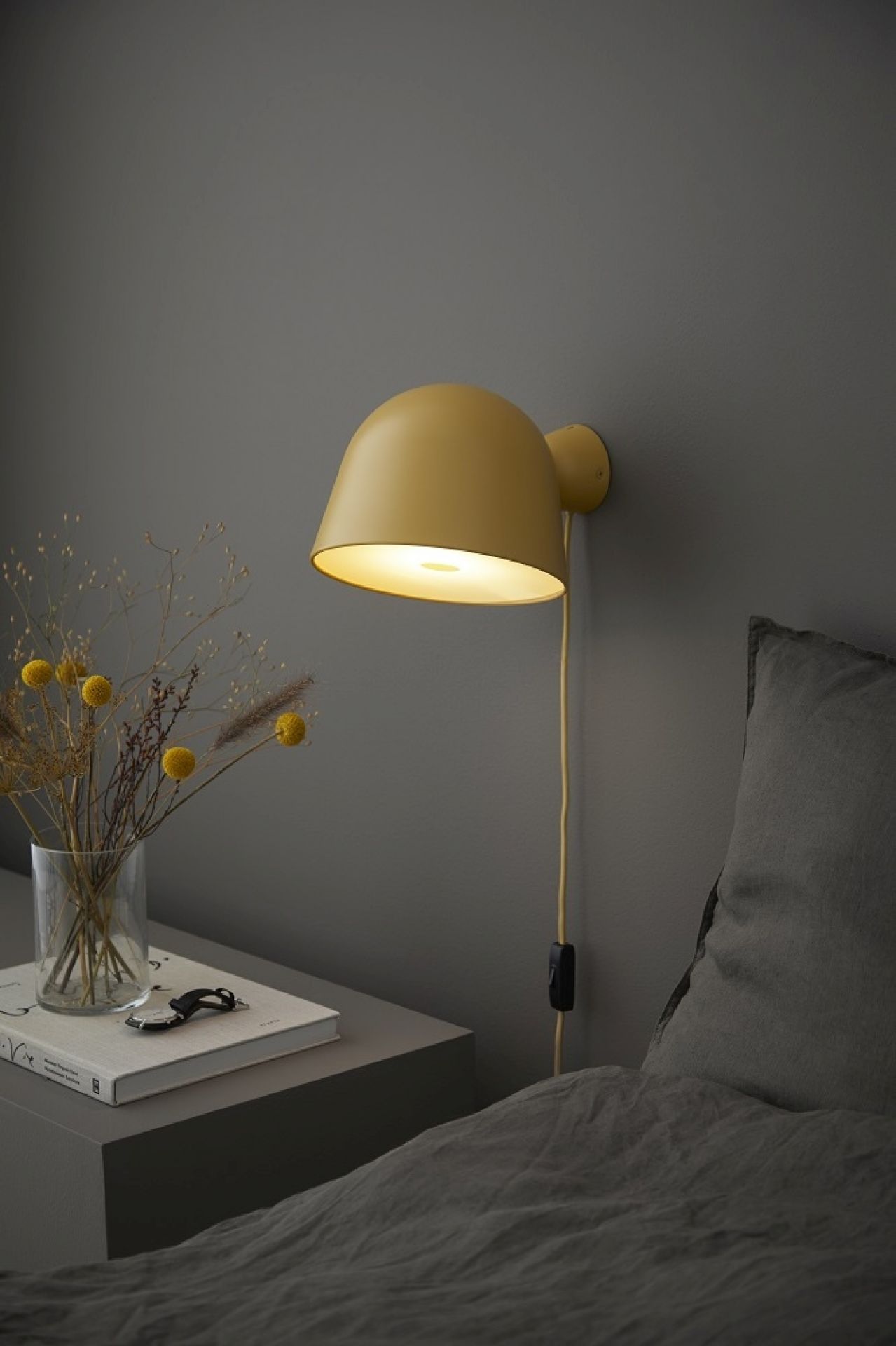 WOUD Kuppi Wall Lamp Mustard Yellow